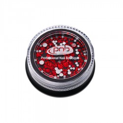 Стъклени кристали PNB, Червен микс ss2, ss3, ss6, ss8, ss10, ss12, 200 бр
