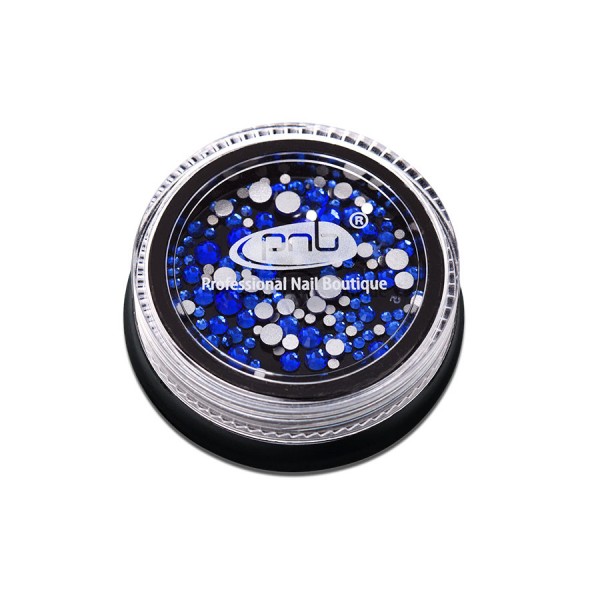 Стъклени кристали PNB, Син микс ss2, ss3, ss6, ss8, ss10, ss12, 200 бр