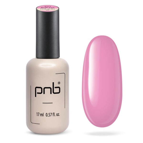 УВ/ЛЕД 4 in 1 BIAB Гел PNB, розова аура, 17 мл