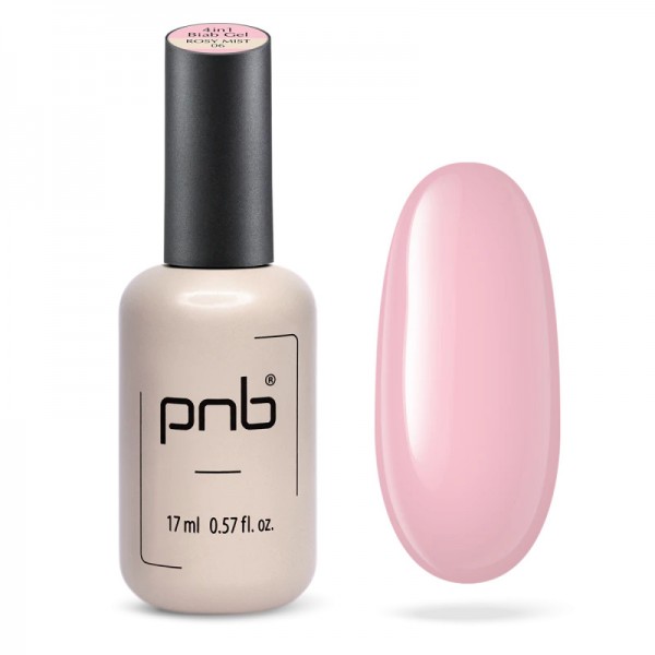 УВ/ЛЕД 4 in 1 BIAB Гел PNB, розова мъгла, 17 мл